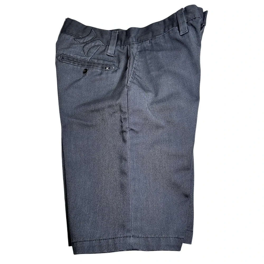Hurley Boys Chino Shorts Size 24‎ Charcoal Gray Walk Shorts BW6060AO
